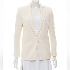 Akris Elegant Cream Women's Blazer 100% Wool